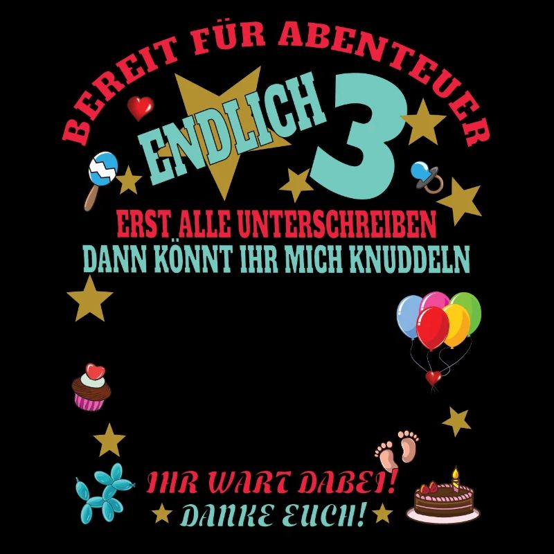 3. Geburtstag Mädchen & Junge Gästebuch