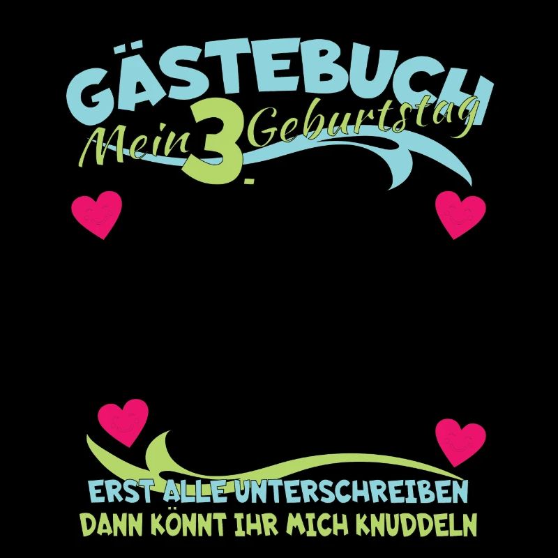 3. Geburtstag Mädchen & Junge Gästebuch