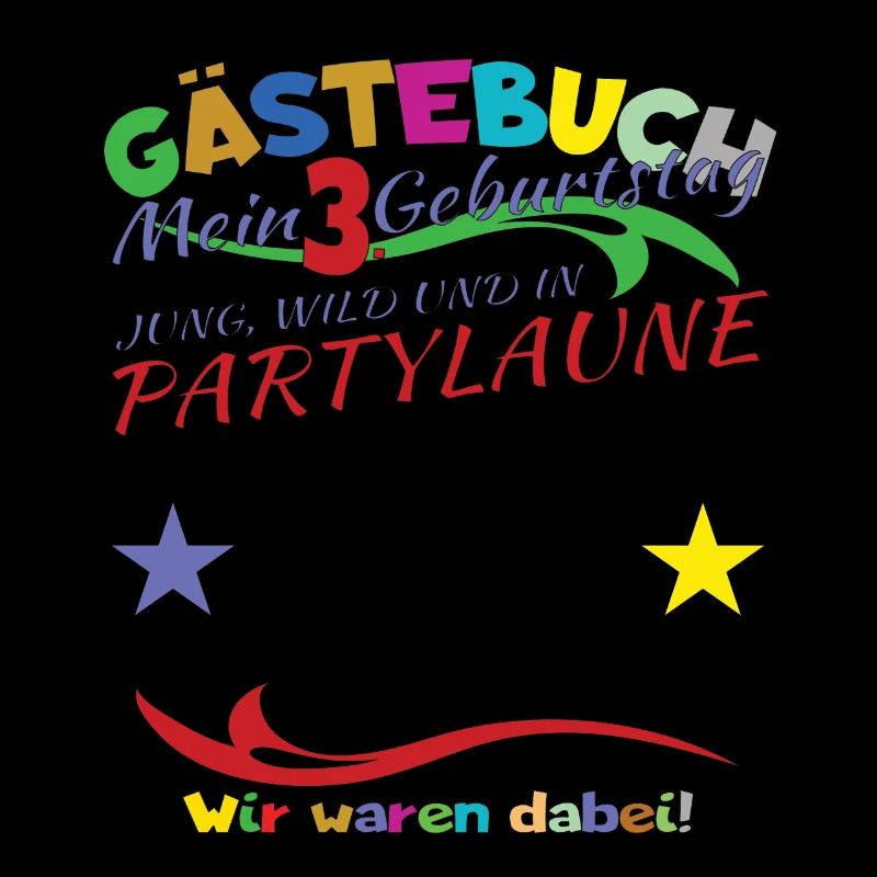 3. Geburtstag Mädchen & Junge Gästebuch