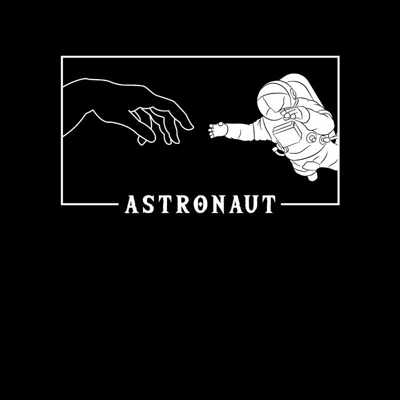 Michel-Ange Création d’Adam Astronaute