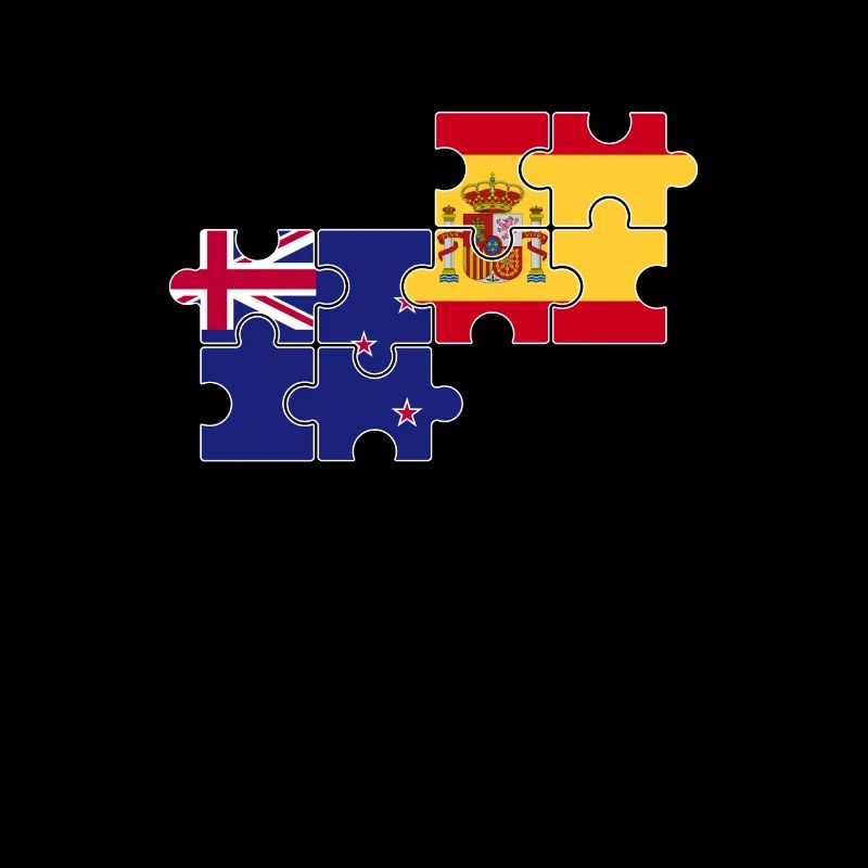 Neuseeland Spanien Flagge Neuseeländer