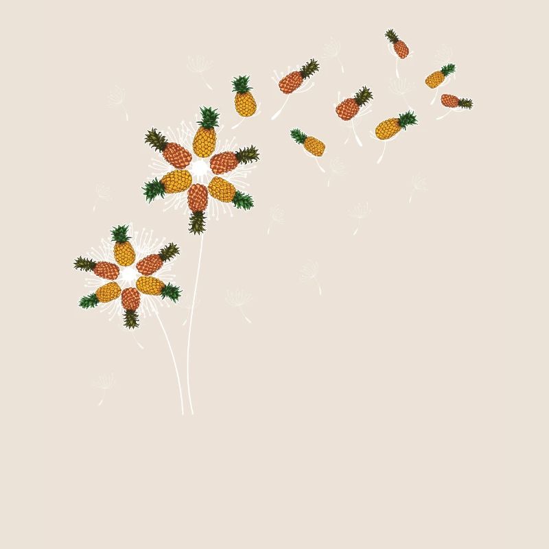 Exotic Fruit Fruit Gift Dandelion Pineapple