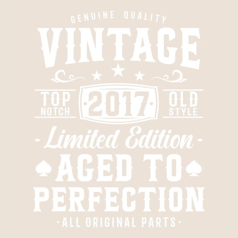 Vintage 2017 Birthday Gift