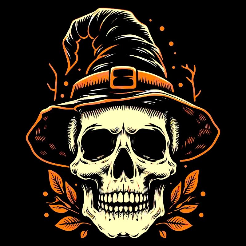 Crâne dans un chapeau