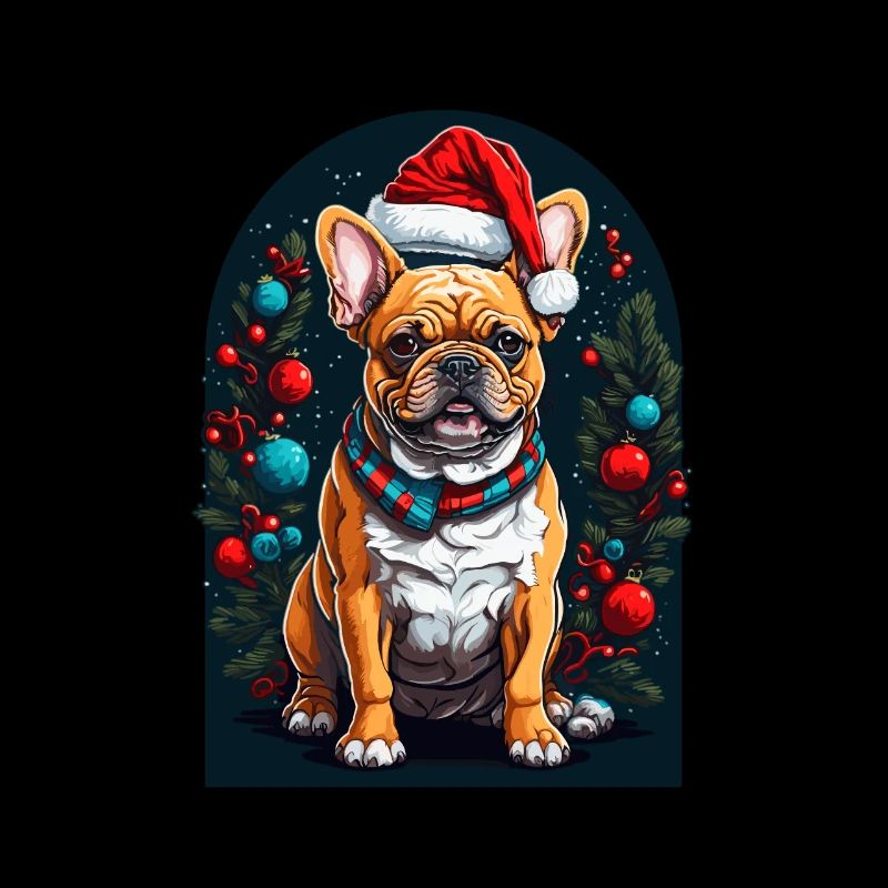 Drôle de bouledogue français avec