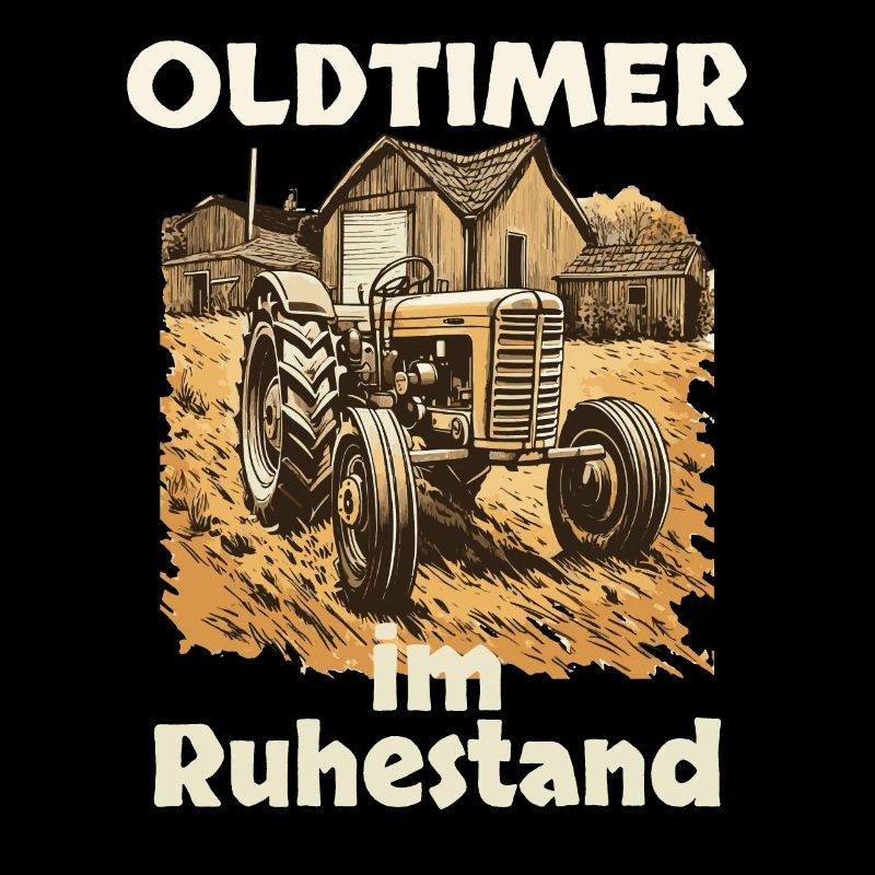 Rente 2023 Traktor Oldtimer im Ruhestand