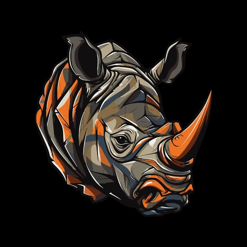 Tête de rhinocéros