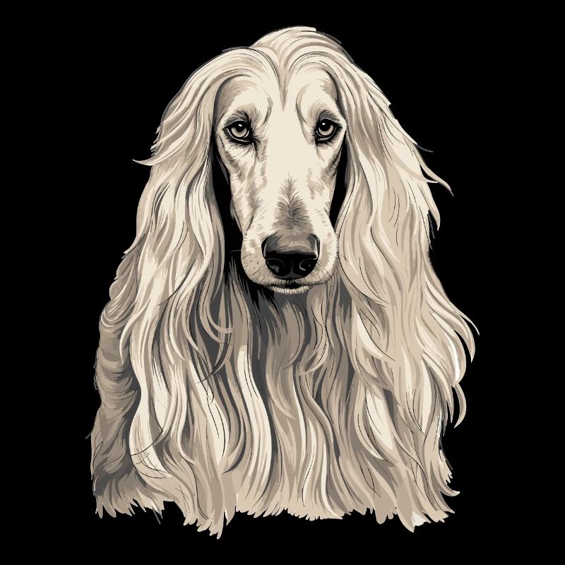 Chien Afghan Hound