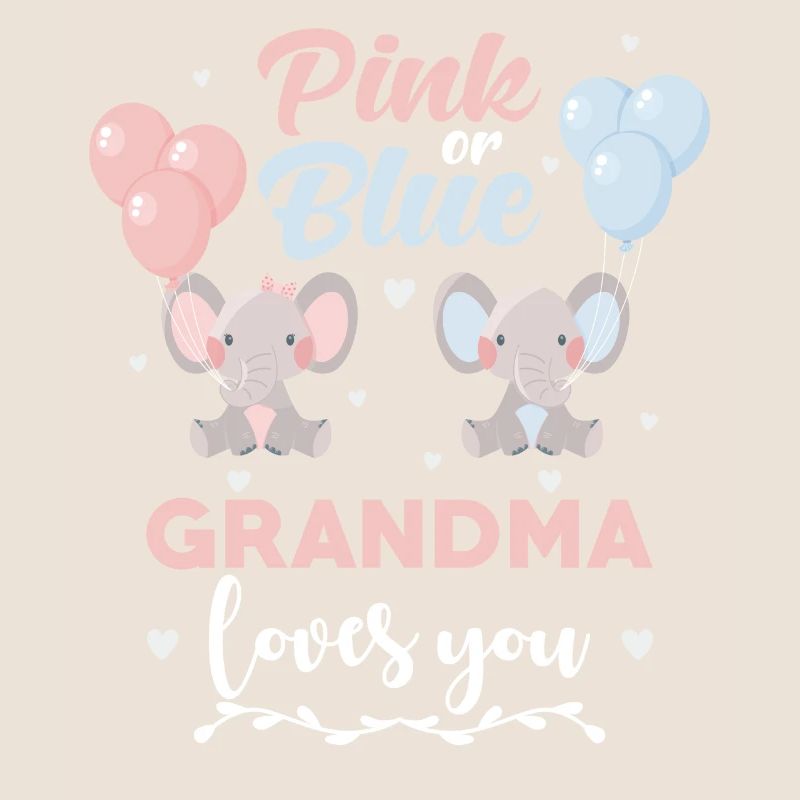 Rosa oder blauer Oma Elefant