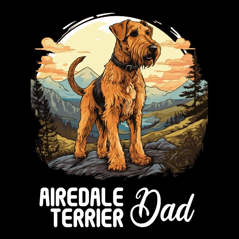 Chien Airedale Terrier
