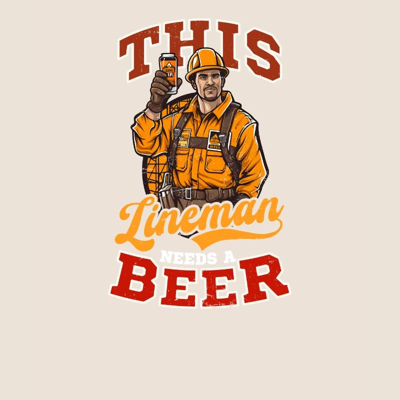 Lineman Pole This Lineman Needs Beer
