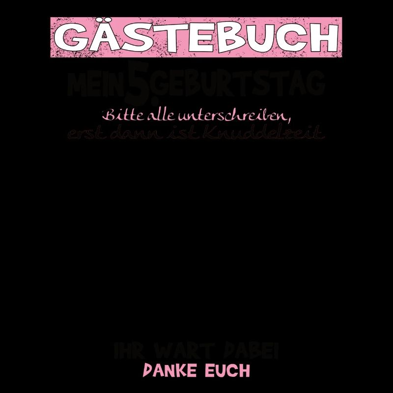 5. Geburtstag Mädchen & Junge Gästebuch