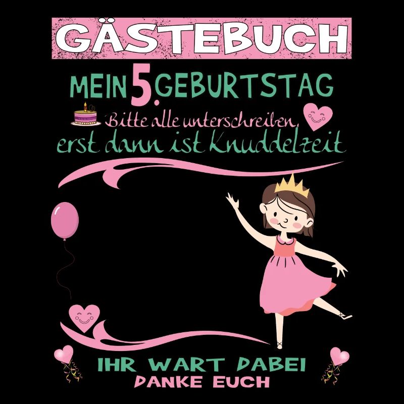 5. Geburtstag Mädchen & Junge Gästebuch