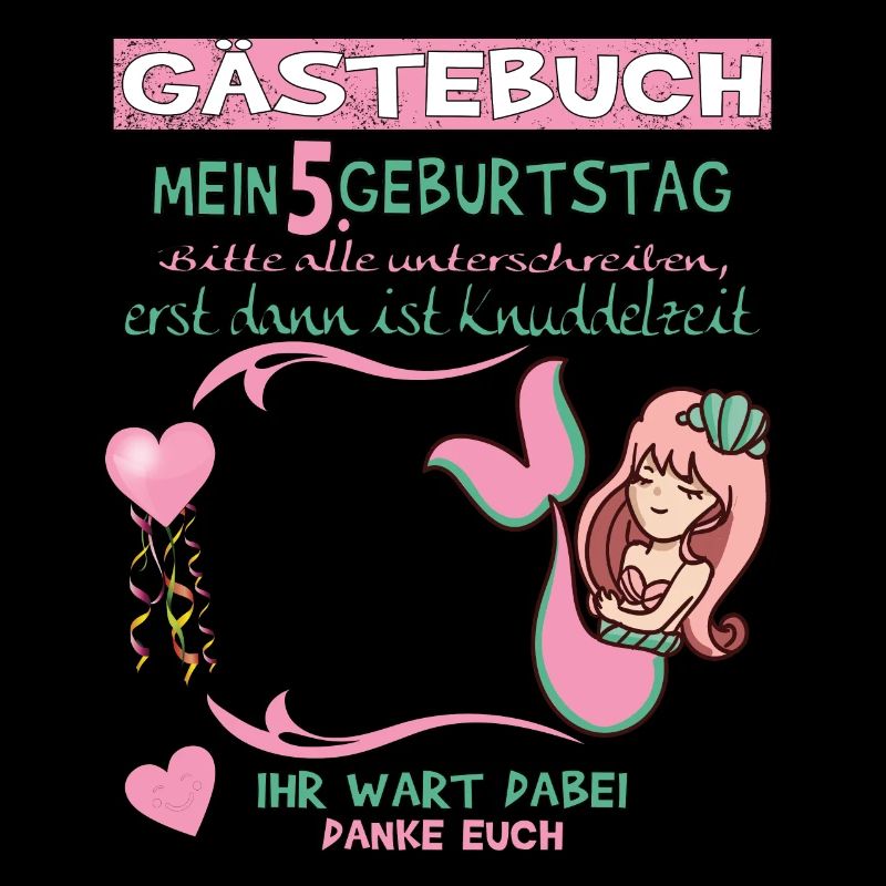 5. Geburtstag Mädchen & Junge Gästebuch