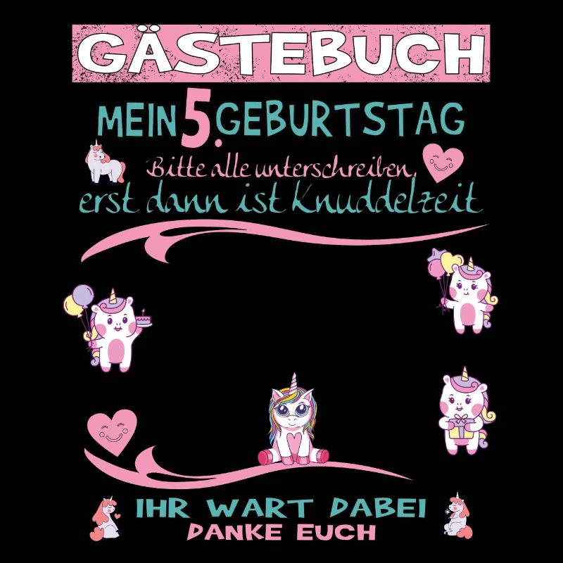 5. Geburtstag Mädchen & Junge Gästebuch