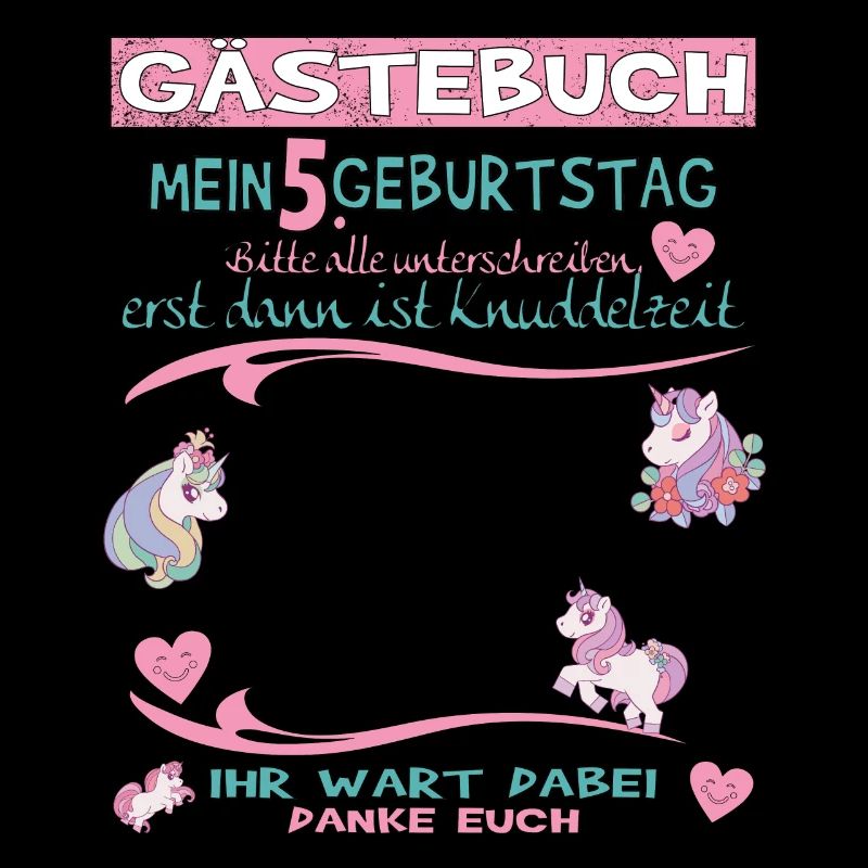 5. Geburtstag Mädchen & Junge Gästebuch