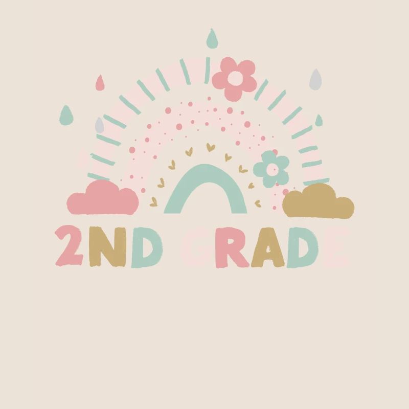 Second Grade 2nd Rainbow Teacher Student 100th