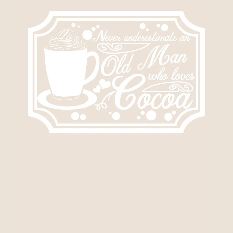 Blague de cacao avec chocolat chaud