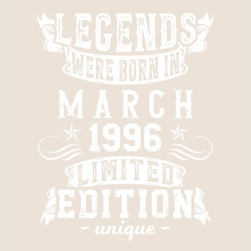 Date de naissance Mars 1996 année Édition limitée