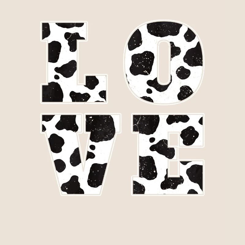 Bauer Kuh Muster Liebe Bauernhof Tier Geschenk Kuh