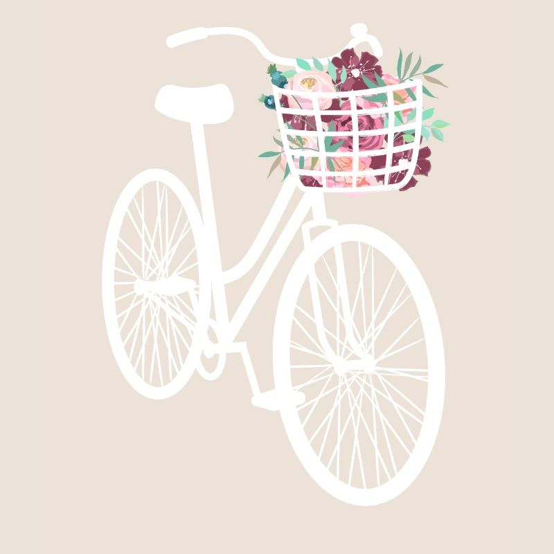 Vélo orné de fleurs