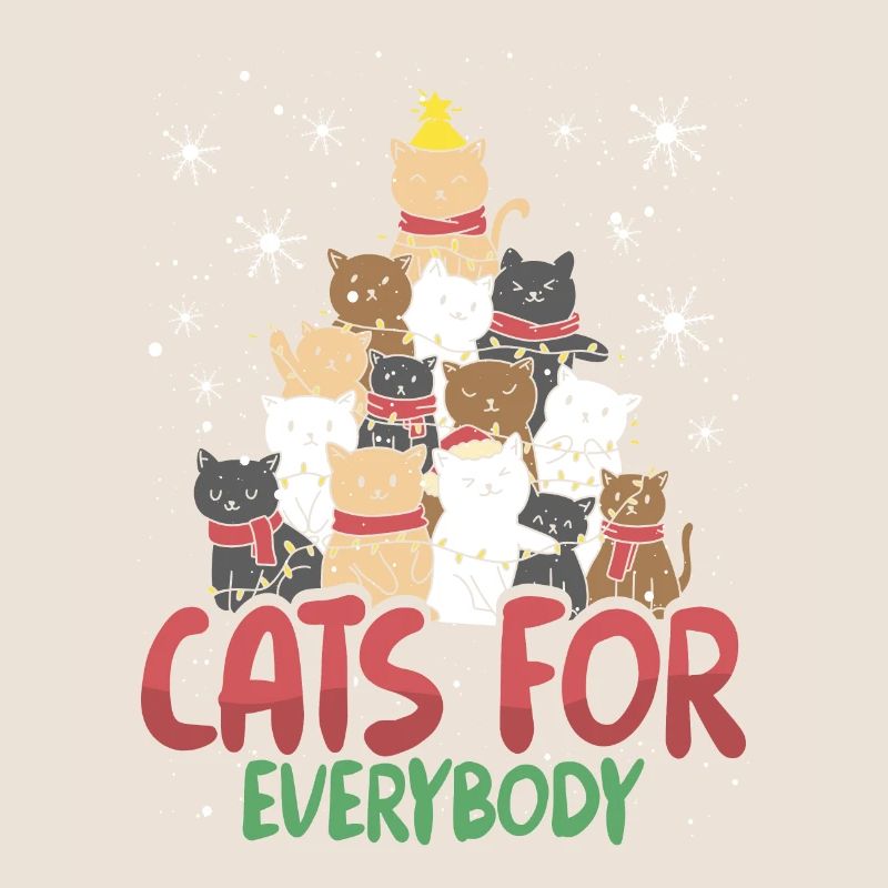 Weihnachtsbaum Mit Katzen
