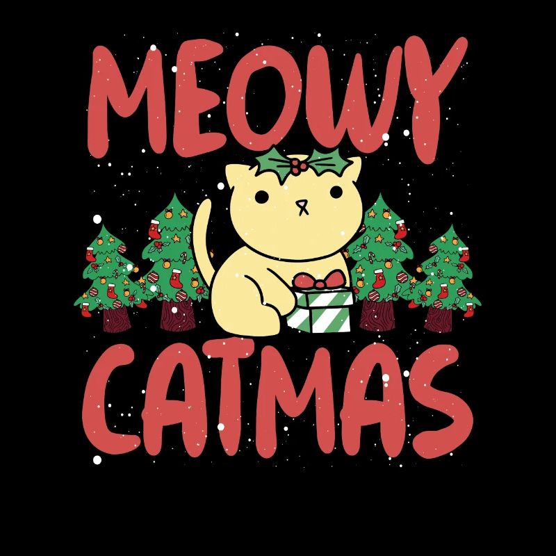 Cat with Santa Claus hat