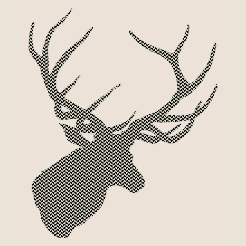 Deer with pattern