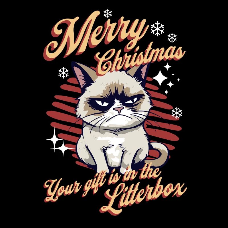Angry Cat Xmas Sarcastic Funny Cat Meme