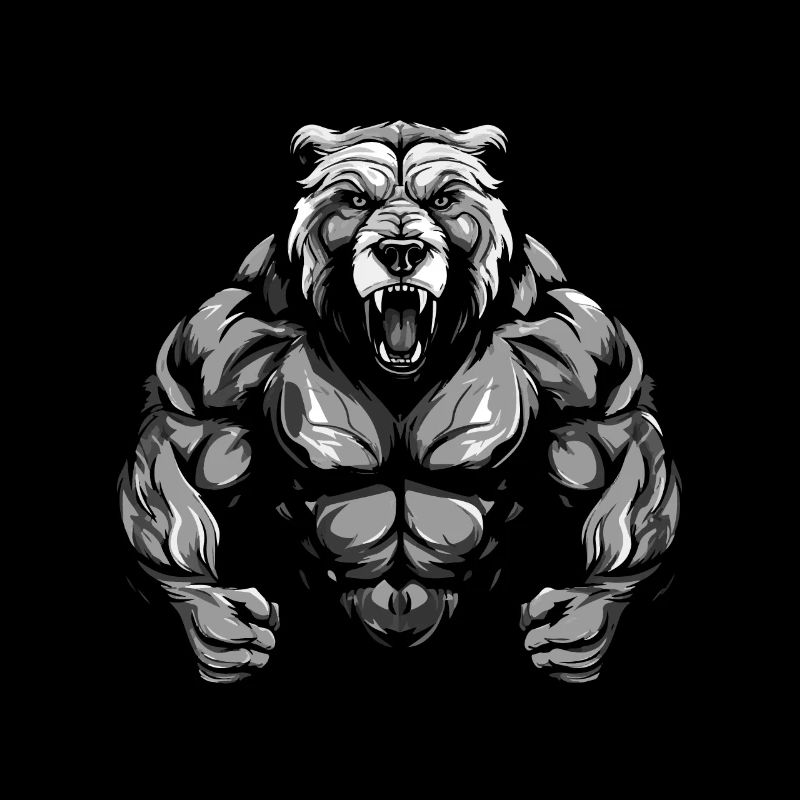 Bear Grizzly Muscles Workout Gym