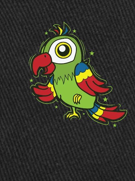 Perroquet debout sur un oiseau