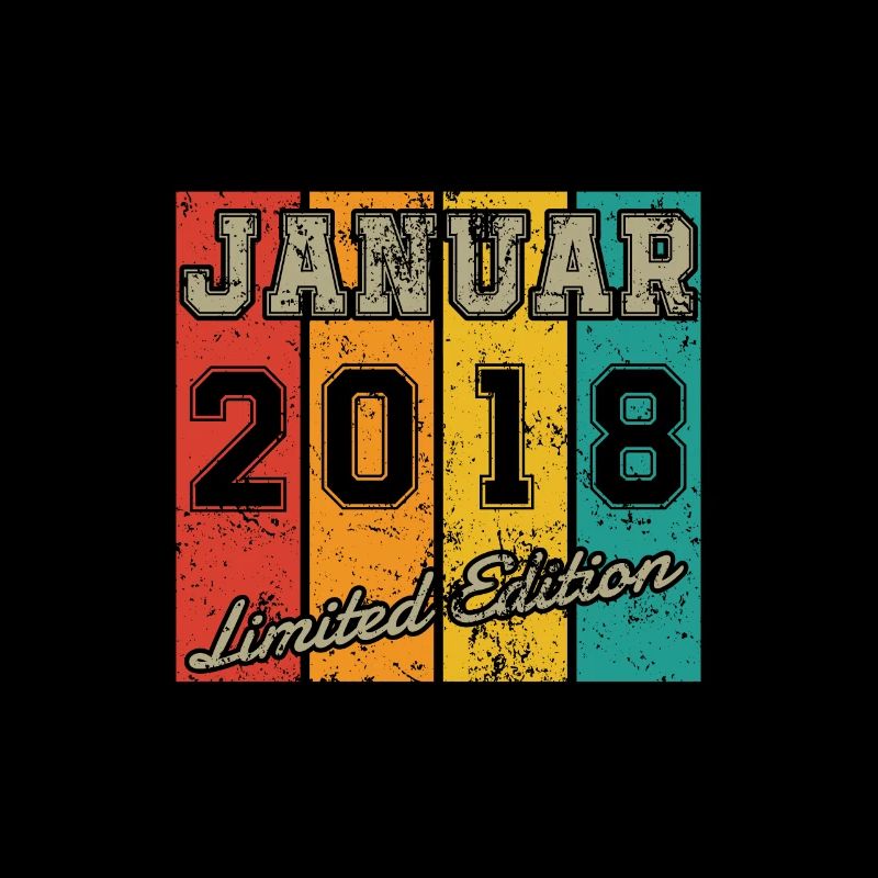Geburtstag: Januar 2018 - Limited Edition Retro