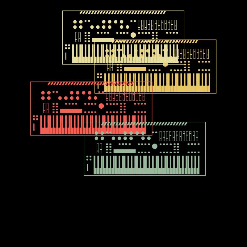 Synthétiseur Collection Conception de musique