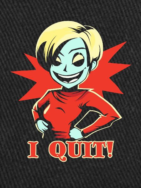 J’arrête, fille avec une attitude