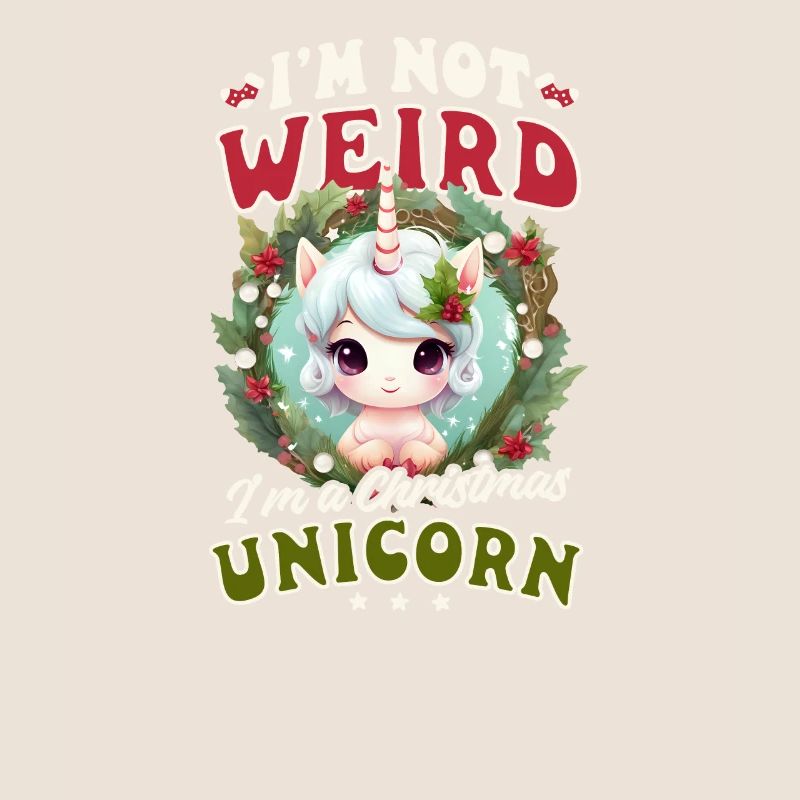 Licorne de Noël pas bizarre