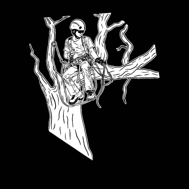 Baumpfleger Baumkletterer Arborist