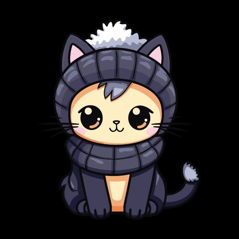 Bande dessinée d’hiver de chat