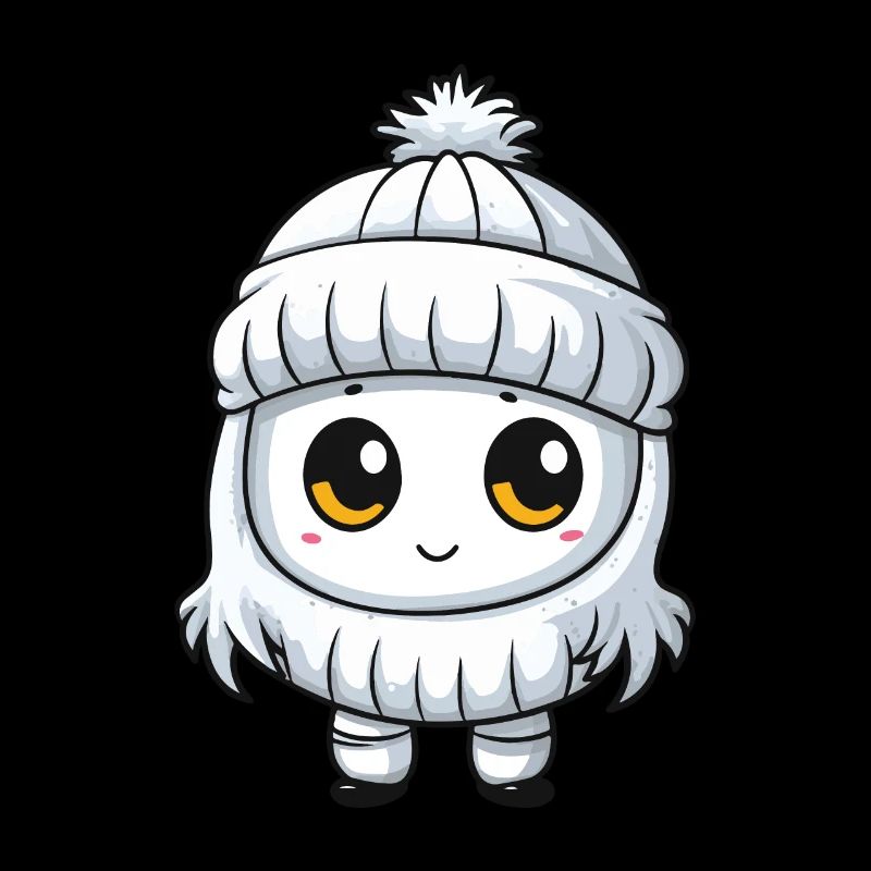 Winter Eskimo Comic Cute