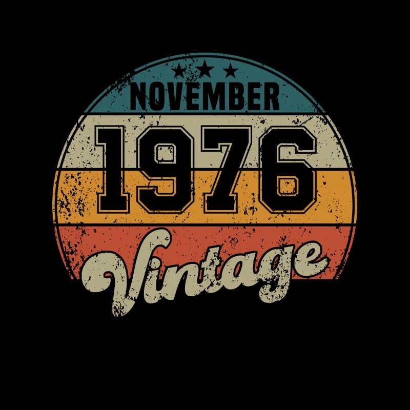 Vintage Geburtstag - November 1976 - Geschenkidee