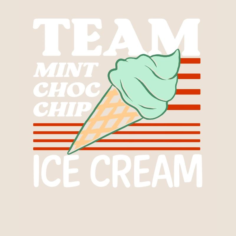 Team Mint Choc Crème glacée Cornet Crème glacée Crème glacée