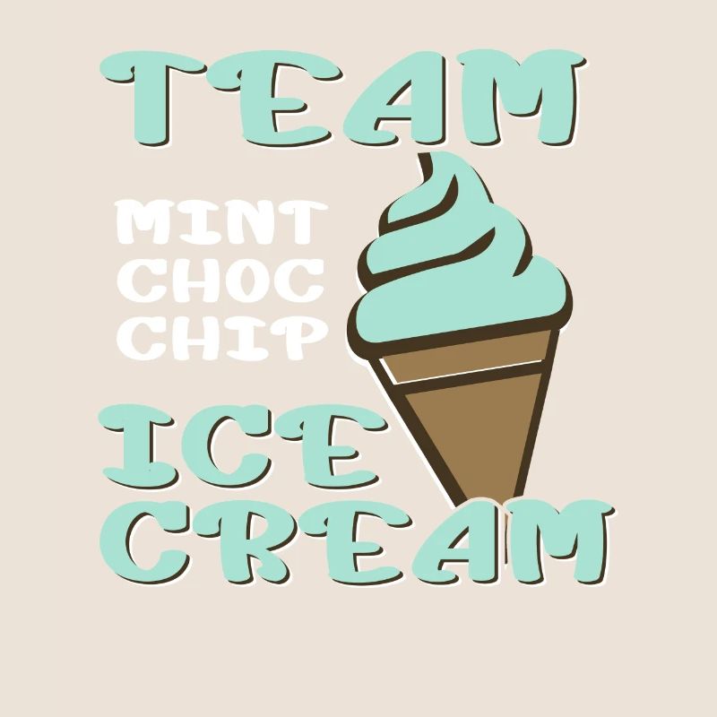 Team Mint Choc Eiswaffel Eiscreme Eis