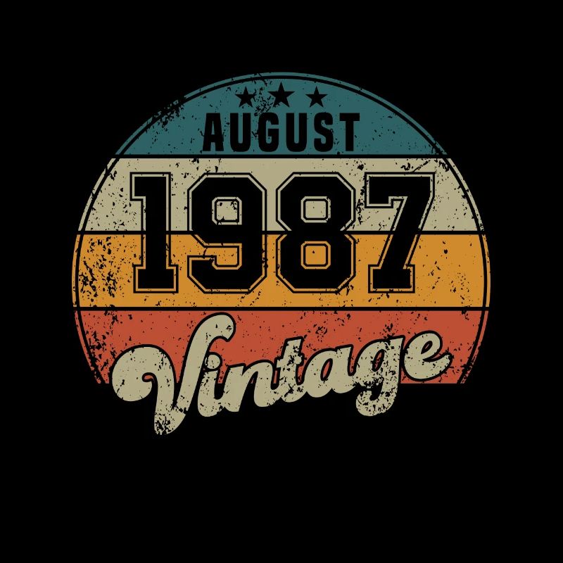 Vintage Geburtstag - August 1987 - Geschenkidee