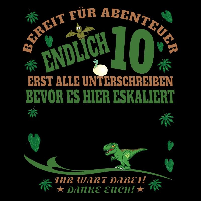10. Geburtstag Junge & Mädchen Gästebuch