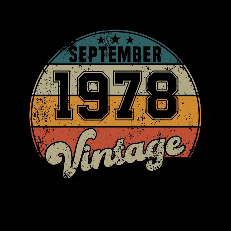 Vintage Geburtstag - September 1978 - Geschenkidee