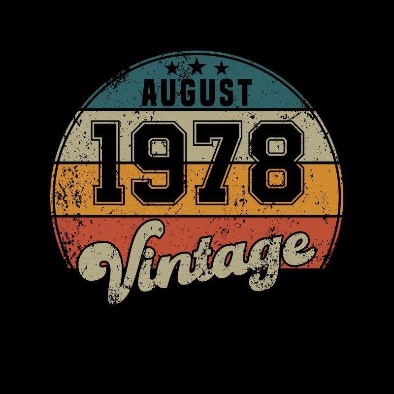 Vintage Geburtstag - August 1978 - Geschenkidee
