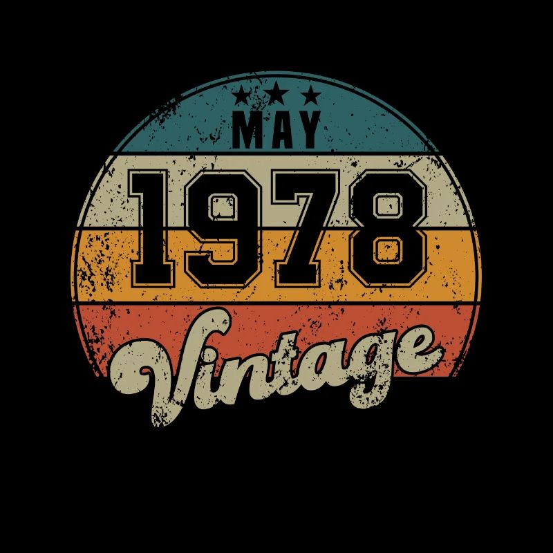 Vintage Geburtstag - Mai 1978 - Geschenkidee