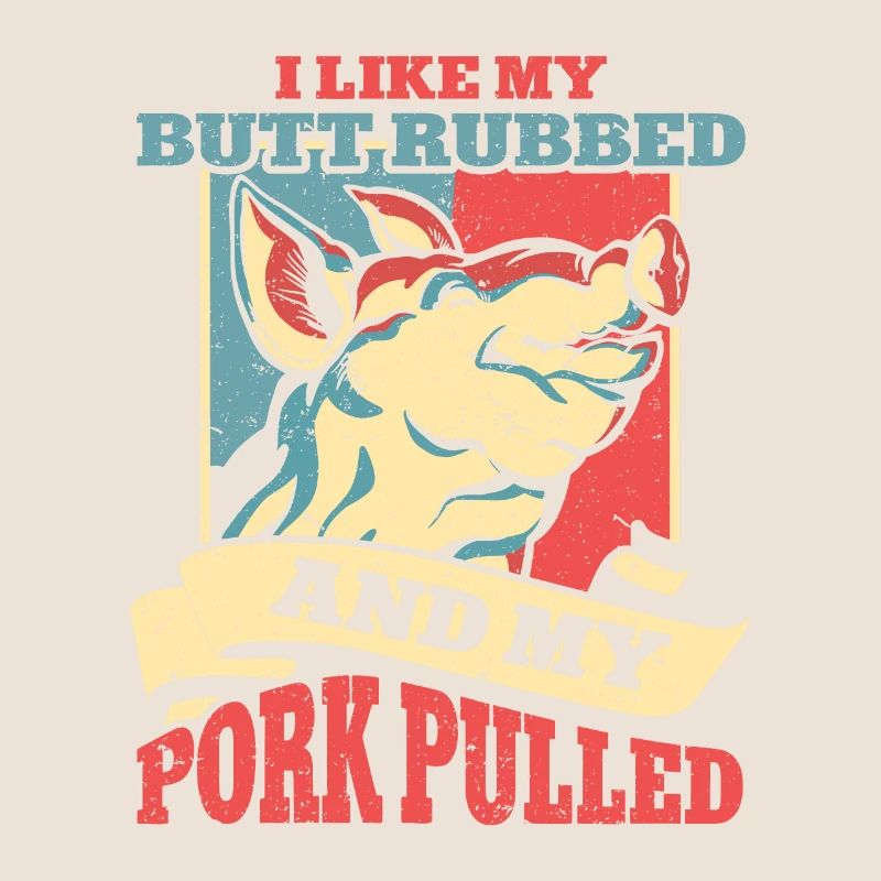 BBQ Pulled Pork Schwein Grill