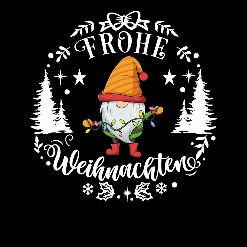 Frohe Weihnachten mit Weihnachtszwerg ein Zwerg