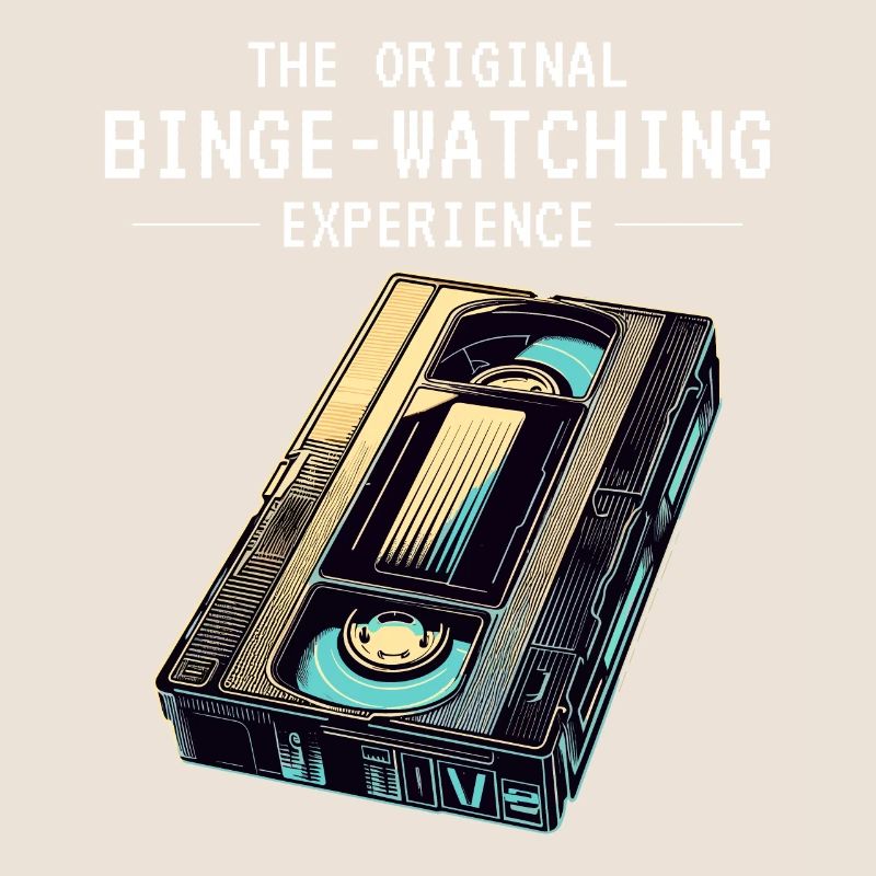 Retro VHS Tape Nostalgic 80s Binge-Watching