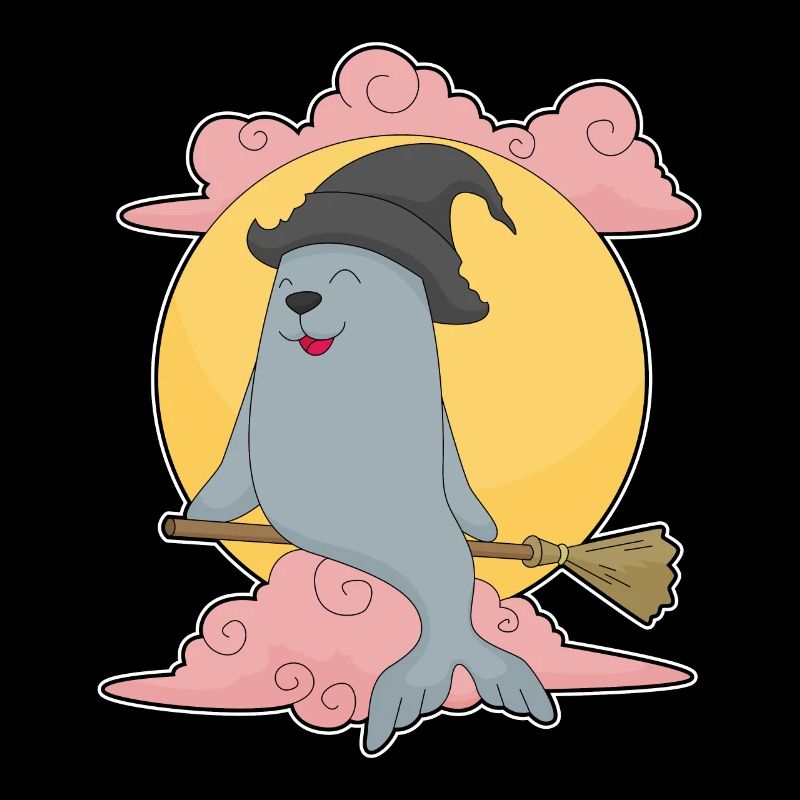 Balai de sorcière d'Halloween